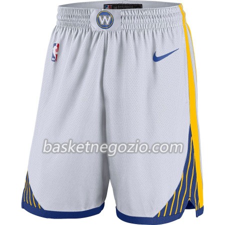 Golden State Warriors Uomo Pantaloncini Bianco 2018-19 Nike Swingman